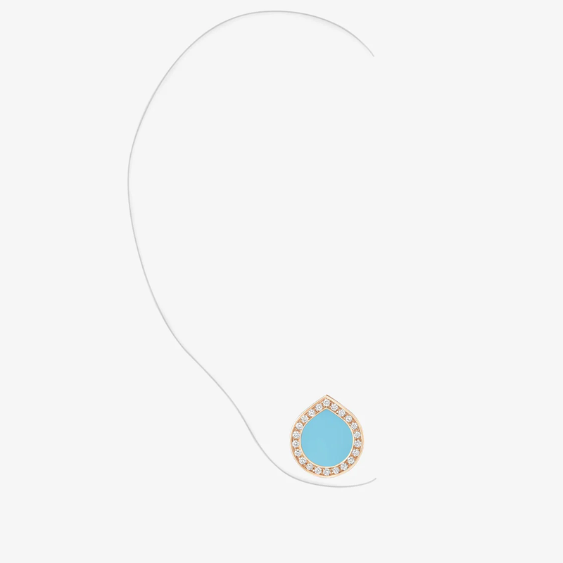 Antifer Turquoise stud earring