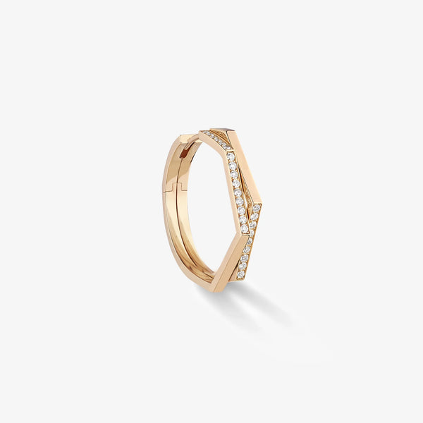 Antifer 2-row hoop earring M
