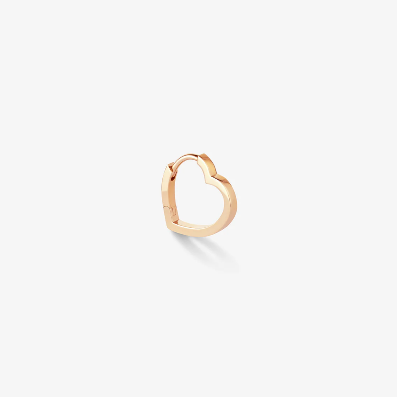 Antifer Heart large hoop earring
