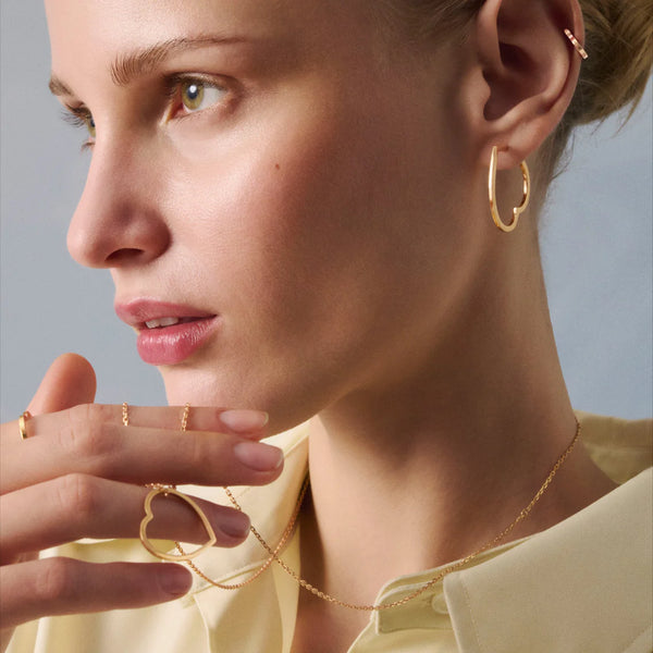 Antifer Heart small hoop earring