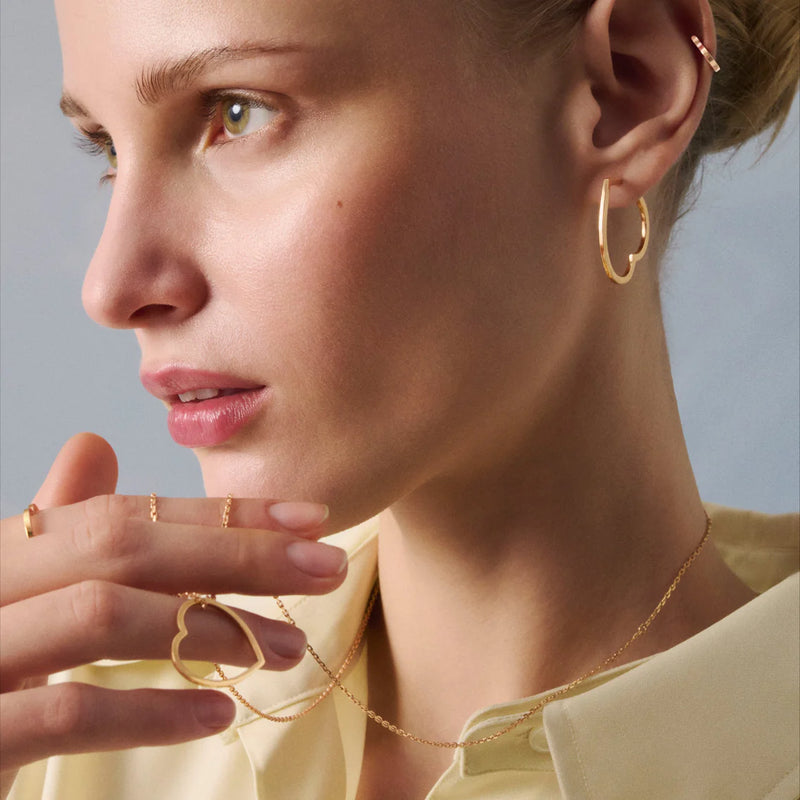 Antifer Heart small hoop earring