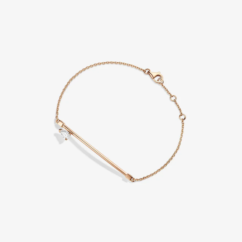 Serti sur Vide bracelet set with 1 diamond