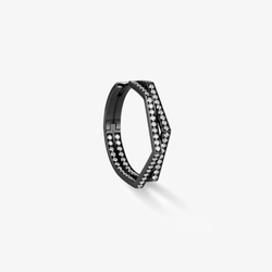 Antifer 2-row hoop earring M with diamond